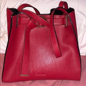 Red Calvin Klein bag